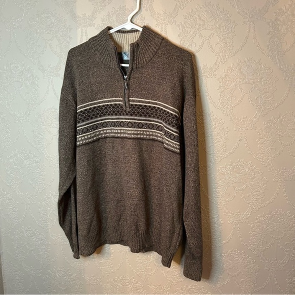 Oscar de la Renta XXL mens 1/4 zip sweater very good condition